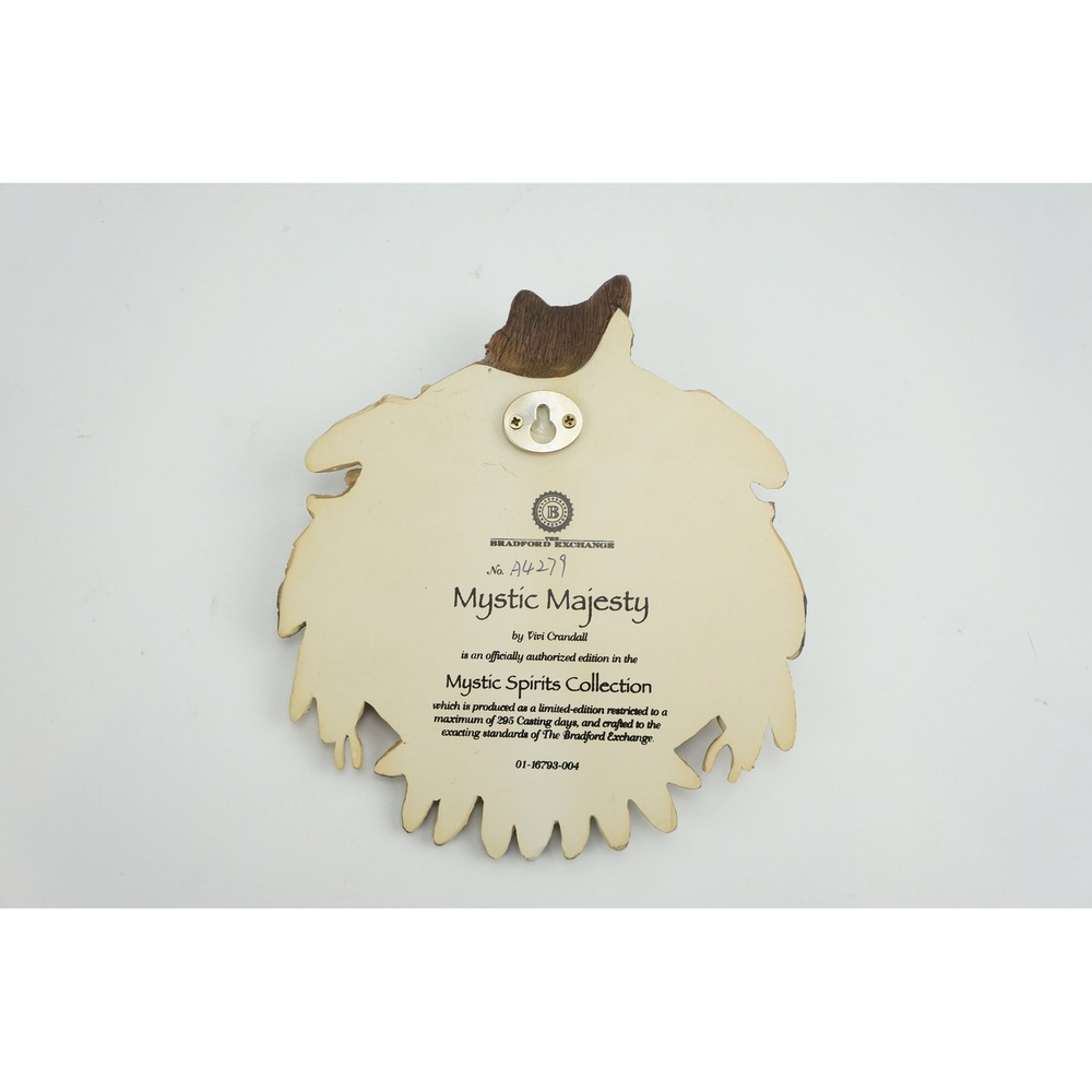 The Bradford Exchange Mystic Majesty Wolf Wall Plaque Vivi Crandall Excellent‎ - Picture 4 of 5